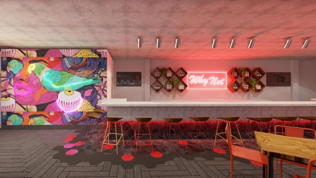 Why Not Rooftop Party Hostel Playa del Carmen Bagian luar foto